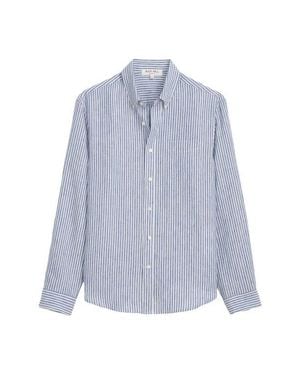 Alex Mill Mill Stripe Linen Button-Down Shirt - Blue