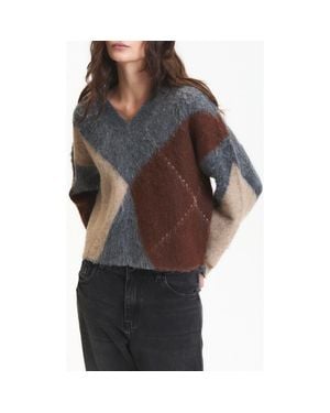 DELUC Micah V-Neck Sweater - Black