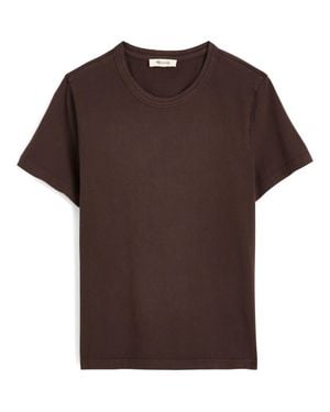 Madewell Perfect Crewneck T-Shirt - Brown