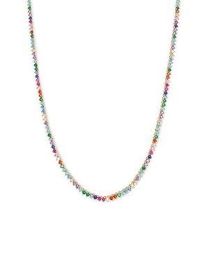 Melinda Maria Baby Not Your Basic 18-Inch Tennis Necklace - Multicolor