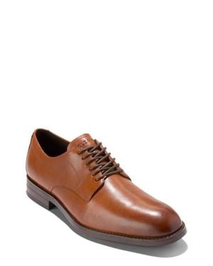 Cole Haan Harmon Grand Plain Toe Oxfords - Brown