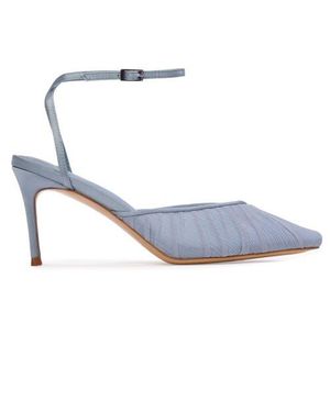 Black Suede Studio Melody 80 Pump - Blue