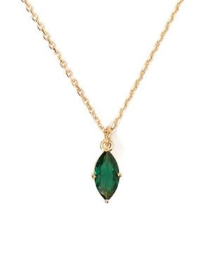 Kate Spade Signature Solitaire Cubic Zirconia Pendant Necklace - Metallic