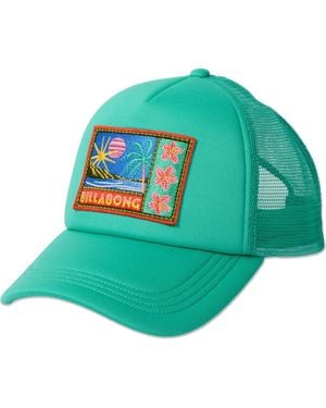 Billabong Embroidered Trucker Hat - Green