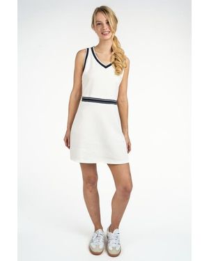 Elle Collection Drop Waist Dress - White