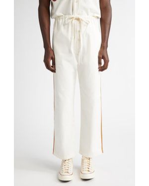 Bode Baseball Pajama Pants - White