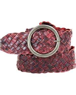 Bed Stu Dreamweaver Belt - Red