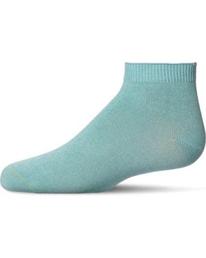 Memoi Basic Silky-Soft Gauge Ankle Sock - Blue