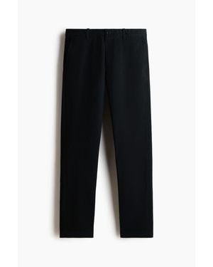 H&M Slim Fit Cotton Chinos - Black