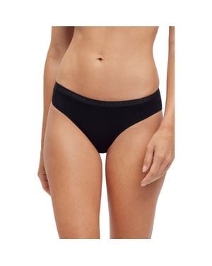 FALKE Daily Climate Cotton Blend Bikini Briefs - Black