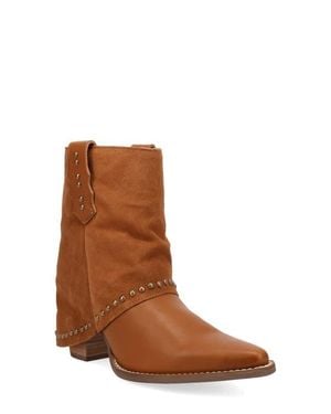 Dingo Off The Cuff Leather Boot - Brown