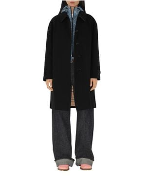 Burberry Mid-Length Camden Heritage Car Coat - Black