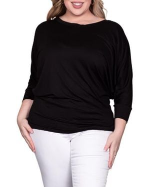 Standards & Practices Dolman Sleeve Stretch Modal Top - Black