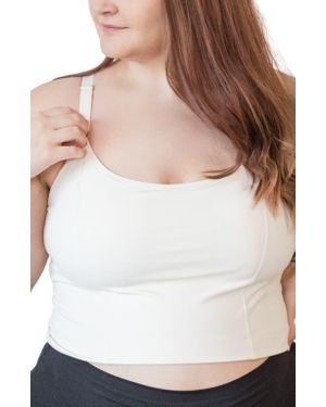 Davin & Adley Amelia Pumping And Nursing Crop Cami - White