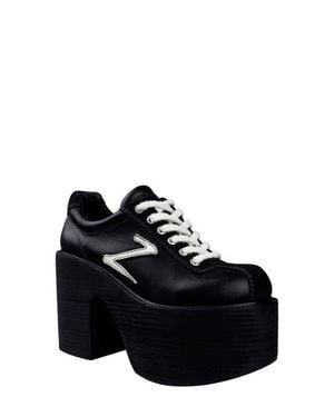 Zigi Shelby Lace-Up Platform Shoe - Black