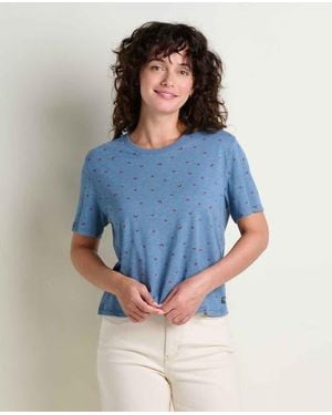 Toad & Co. Boundless Jersey Short Sleeve Crew - Blue