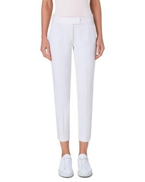 Akris Punto Frankie Stretch Cotton Pants - White