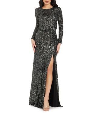 dress the population maxwell gown Dress the Population Maxwell Gown - Black