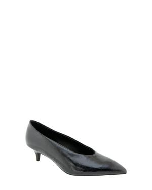 BCBGMAXAZRIA Pacsin Pointed Toe Kitten Heel Pump - Black