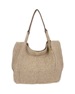 The Sak Los Feliz Large Tote Hand Crochet Bag - Gray