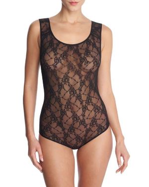 Natori Bliss Allure Lace Bodysuit - Black