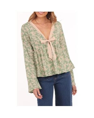 Petal & Pup Reeva Tie Front Top - Multicolor