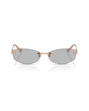 Jimmy Choo 57Mm Oval Sunglasses - Metallic
