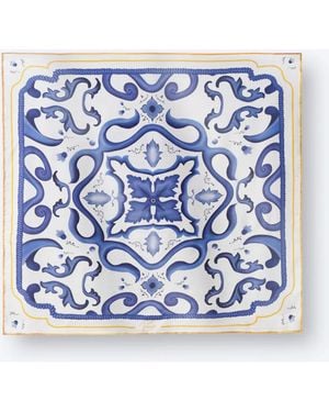 VISCATA Square Scarf - Blue