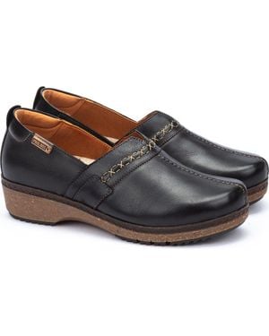 Pikolinos Granada Leather Clog - Gray