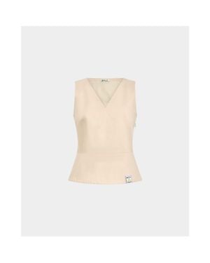Bally Tennis Collection Sleeveless Top - Natural