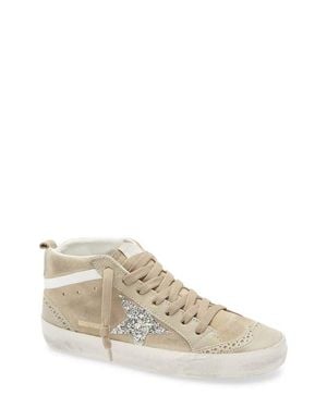 Golden Goose Mid Star Sneaker - Natural