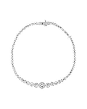 Bony Levy Audrey Diamond Tennis Bracelet - White