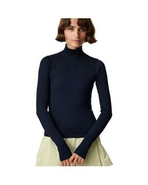 Hikerkind Ribbed Merino Turtleneck 02 - Blue