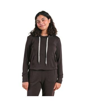 Poplinen Betty Modal Hoodie - Black