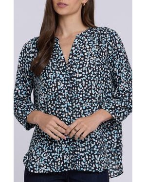 NYDJ Pintuck Top - Blue