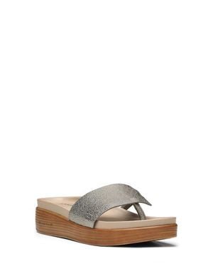 Donald J Pliner Fifi Platform Sandal - Gray