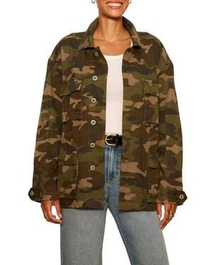 Sanctuary Reissue Camo Cotton Field Jacket - Brown