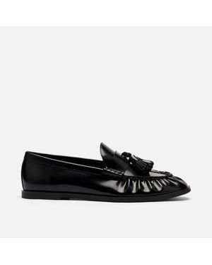MARC NOLAN Morgan Patent Leather Tassel Loafers - Black