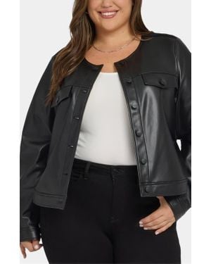 NYDJ Vanessa Faux Leather - Black