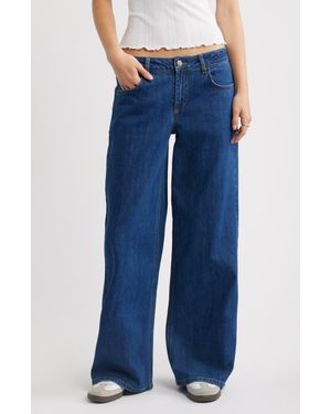 BP. Low Rise Baggy Wide Leg Jeans - Blue