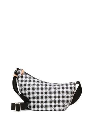 MZ Wallace Small Metro Smile Shoulder Bag - White