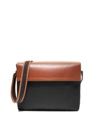 Cole Haan Judson Brushed Twill Messenger Bag - Gray