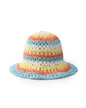 OLAH Zebra Print Baseball Cap - White