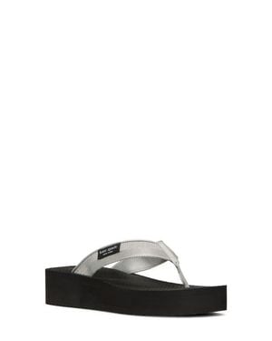 Kate Spade Sam Icon Platform Wedge Flip Flop - Black