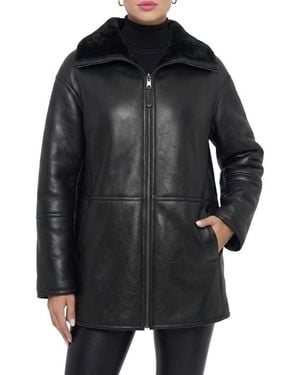 Gorski Reversible Genuine Shearling Jacket - Black