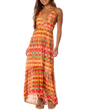 Maaji Golden Gambit Moon Bay Cover-Up Dress - Orange