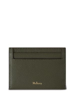 Mulberry Leather Card Case - Gray