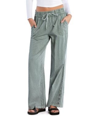 Billy T Hero High Waist Wide Leg Pants - Blue