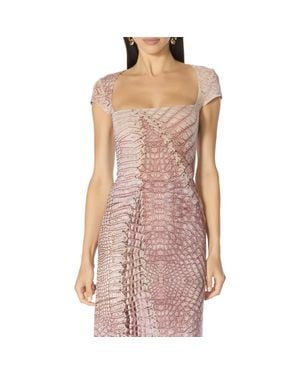 AFRM Square Neck Cap Sleeve Top - Pink