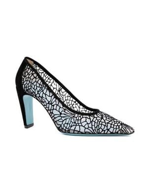 Valentina Rangoni Folgorata Mesh Pump - Black